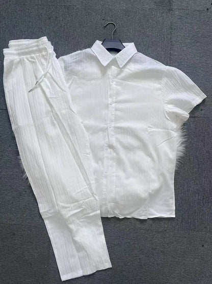 Ayrbao Men's Summer Suit - Casual Thin Knit Sweatsuit Set - Buy Center