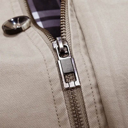 Men's Hooded Casual Trench Coat - Long High-Quality Cotton Jacket - Buy Center