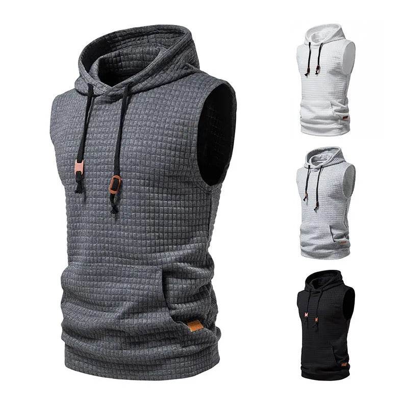 2023 Men's Hooded Sleeveless Cardigan Vest - Plus Size S-4XL Streetwear - Buy Center