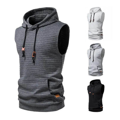 2023 Men's Hooded Sleeveless Cardigan Vest - Plus Size S-4XL Streetwear - Buy Center