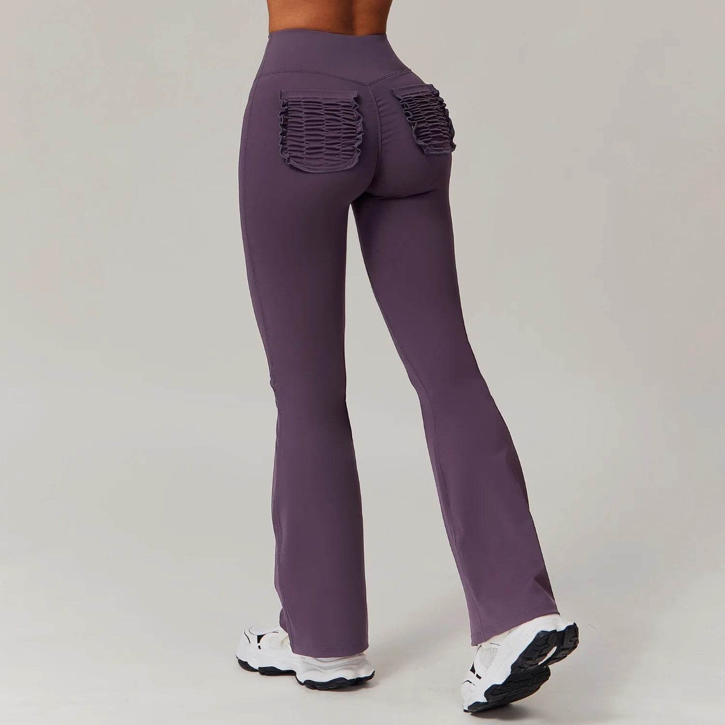 SWELTERING Women's High Stretch Yoga Leggings - Bell-Bottoms with Pockets - Buy Center