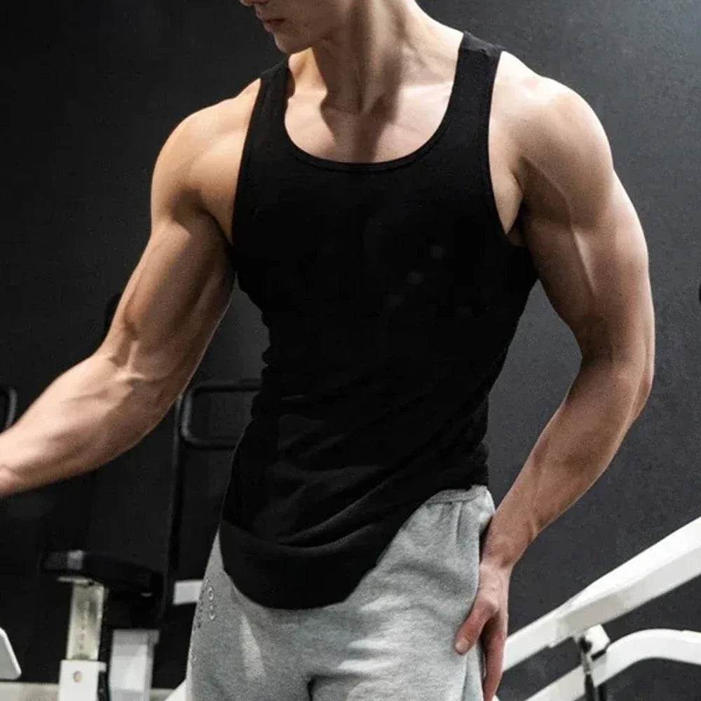 Men's Breathable Slim Fit Vest - Summer Gym Tank Top for Running - Buy Center