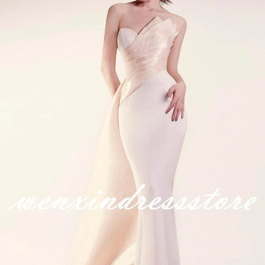 High-Quality Customized Strapless Evening Dress - Floor Length - Buy Center
