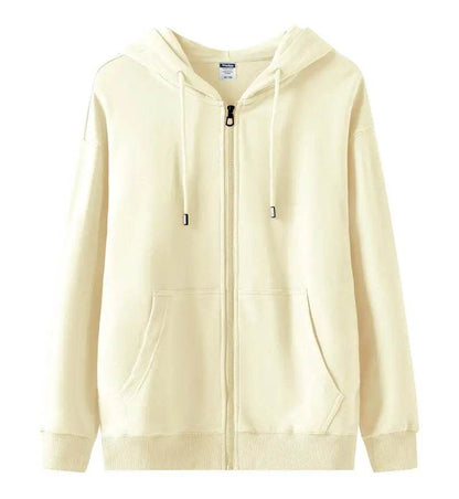 Casual Men’s Heavy Cotton Hoodies - Full Zipper, Thick Pullover for Autumn - Buy Center