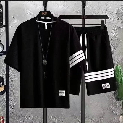 Trendy Men's Summer Sport Suit - Casual Short Sleeves Set - Buy Center