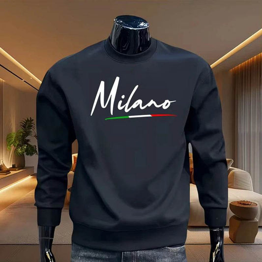 Sports Casual Jogging Mens Sweatshirts Urban Print O-Neck Long Sleeves Tops Popular Man High Grade Clothing Pullover Sweatshirts - Buy Center