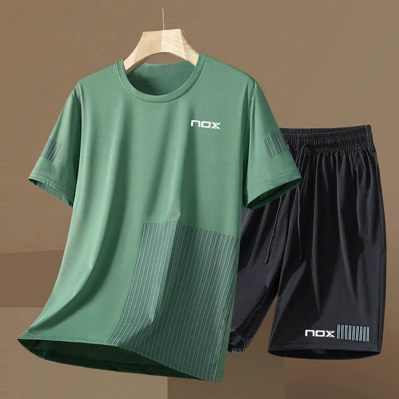2024 Men's Tennis Sportswear Set - Short Sleeve Round Neck T-shirt - Buy Center