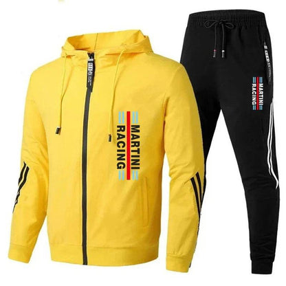 Men's Martini Racing Suit Set - Fashion Casual Sweater & Pants - Buy Center
