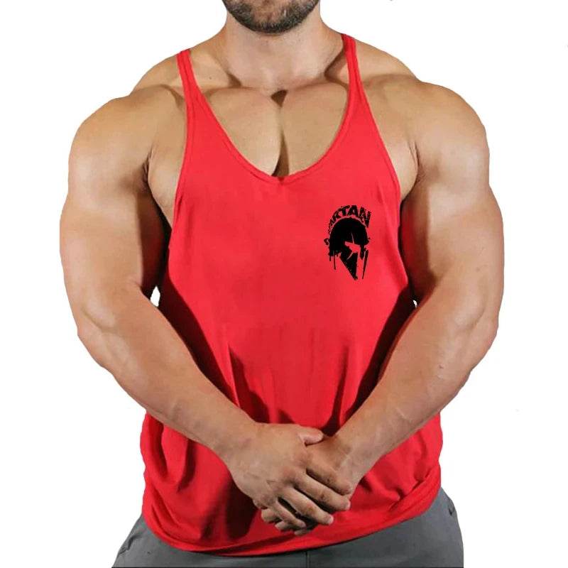 Men's Cotton Gym Singlet - V-Neck Bodybuilding Tank Top for Workouts - Buy Center