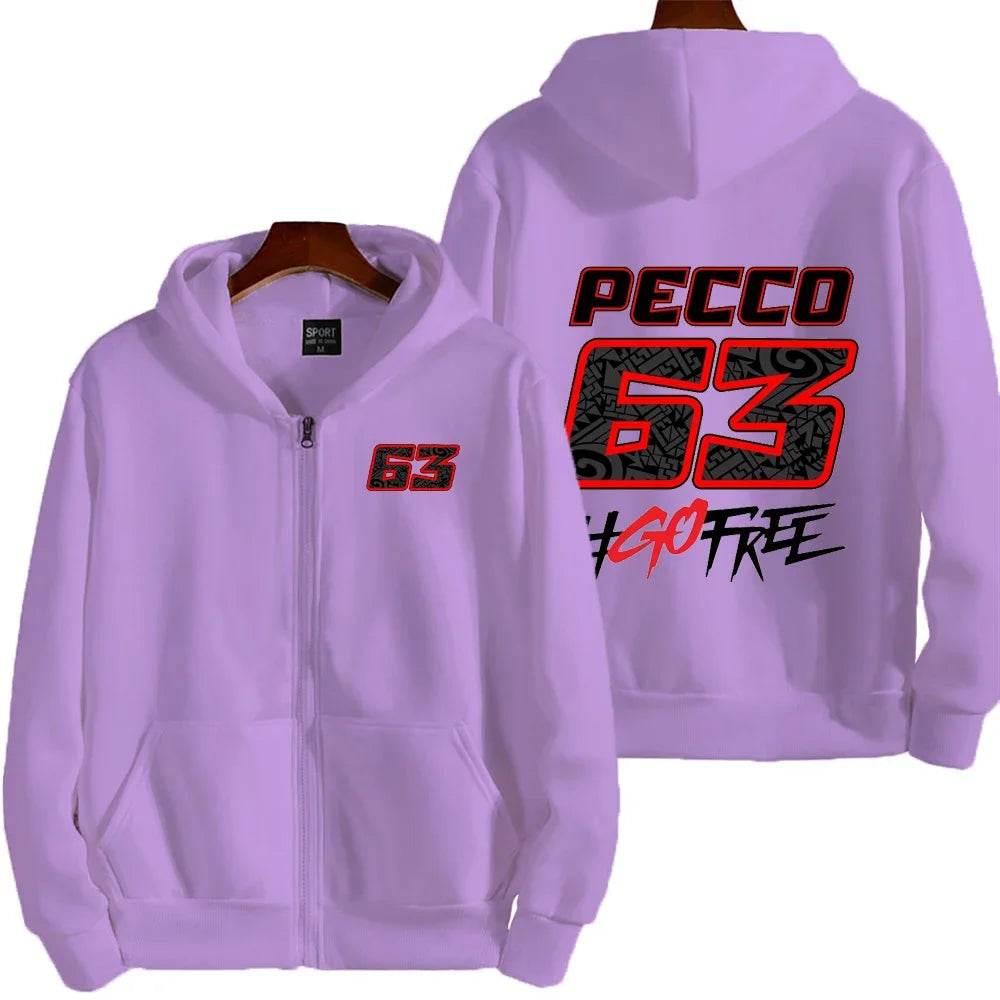 Pecco Bagnaia Zip Up Hoodie - Spring Autumn Casual Men’s Jacket - Buy Center