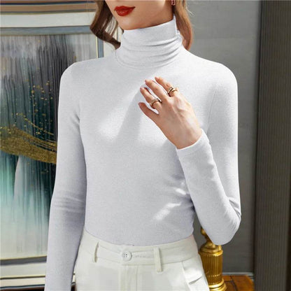 Oeak Slim Knitted Turtleneck Top - Casual Autumn/Winter Women Sweater - Buy Center