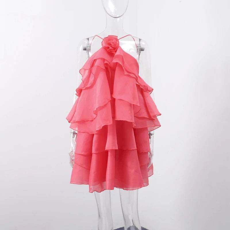 LLYGE Women’s Beach Layer Ruffles Maxi Dress - Backless & Sleeveless - Buy Center