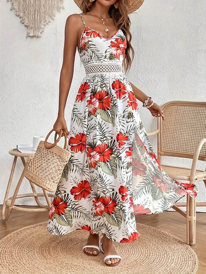 Bohemian Floral Summer Dress - Elegant Beach Sundress for Women - Buy Center
