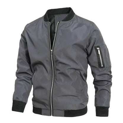 BTQWFD Men's Lightweight Bomber Jacket - Casual Windbreaker with Pockets - Buy Center