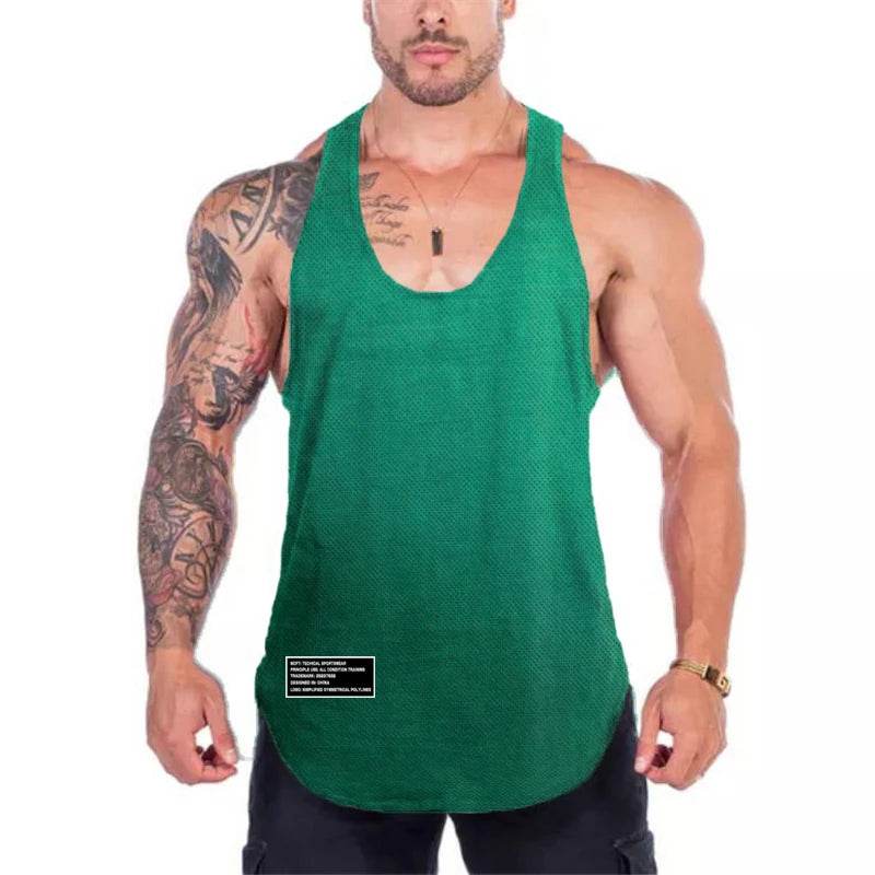 Muscleguys Men's Quick Dry Fitness Tank Top - Slim Fit Sleeveless Shirt - Buy Center