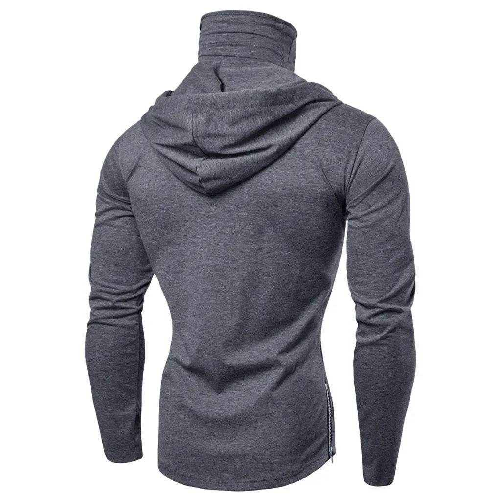 Men's Thin Hoodie with Mask - Short Sleeve Casual Cycling Top - Buy Center