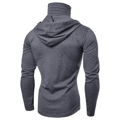 Men's Thin Hoodie with Mask - Short Sleeve Casual Cycling Top - Buy Center