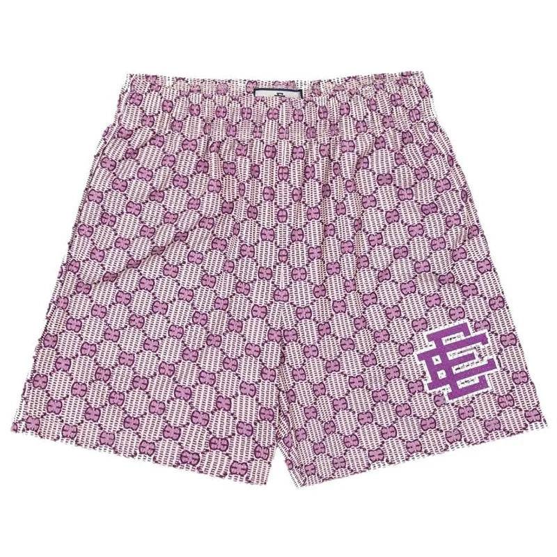 Eric Emanuel Men's Floral Printed Mesh Shorts - 2025 Summer Gym Style - Buy Center