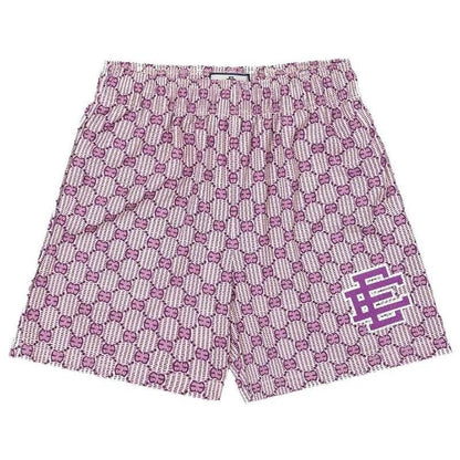 Eric Emanuel Men's Floral Printed Mesh Shorts - 2025 Summer Gym Style - Buy Center