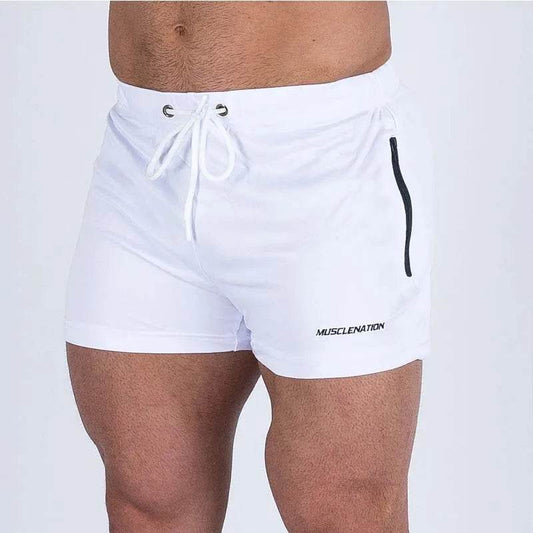 YOSHINEE Men's Quick Dry Shorts - Elastic Waist & Zipper Pockets for Summer - Buy Center