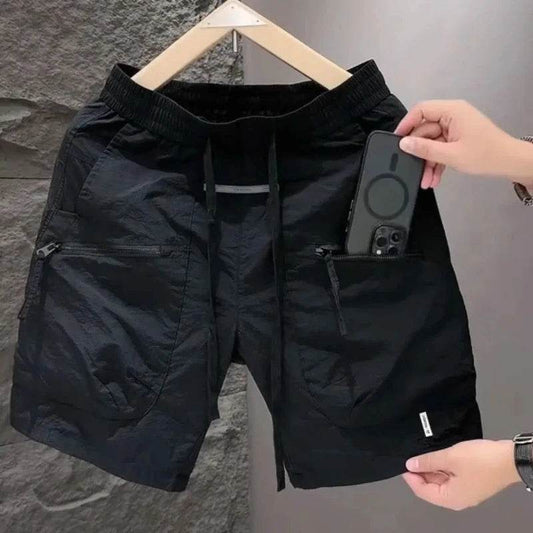 Casual Men's Summer Loose Shorts - Quick Drying, Solid Color Style - Buy Center
