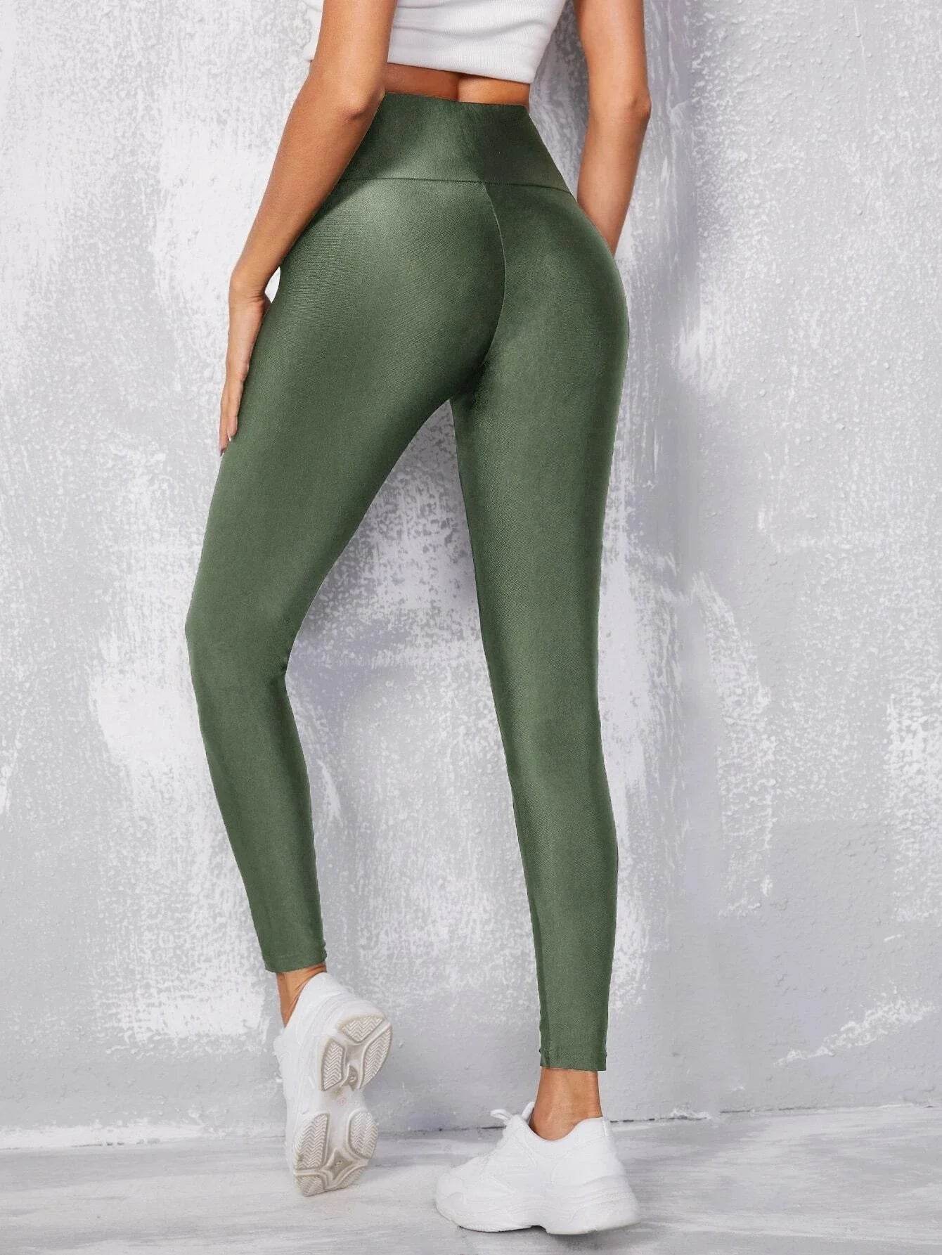 Talavera Flower High Waist Leggings - Casual Ankle Length, Solid Color - Buy Center