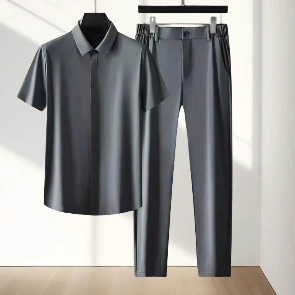 KOLMAKOV Men's Ice Silk Sports Suit - Casual Breathable Two-Piece Set - Buy Center