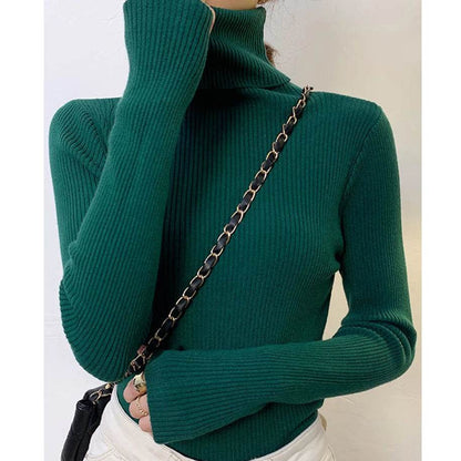 Women's Fall Turtleneck Sweater - Soft Cashmere Knit Pullover - Buy Center