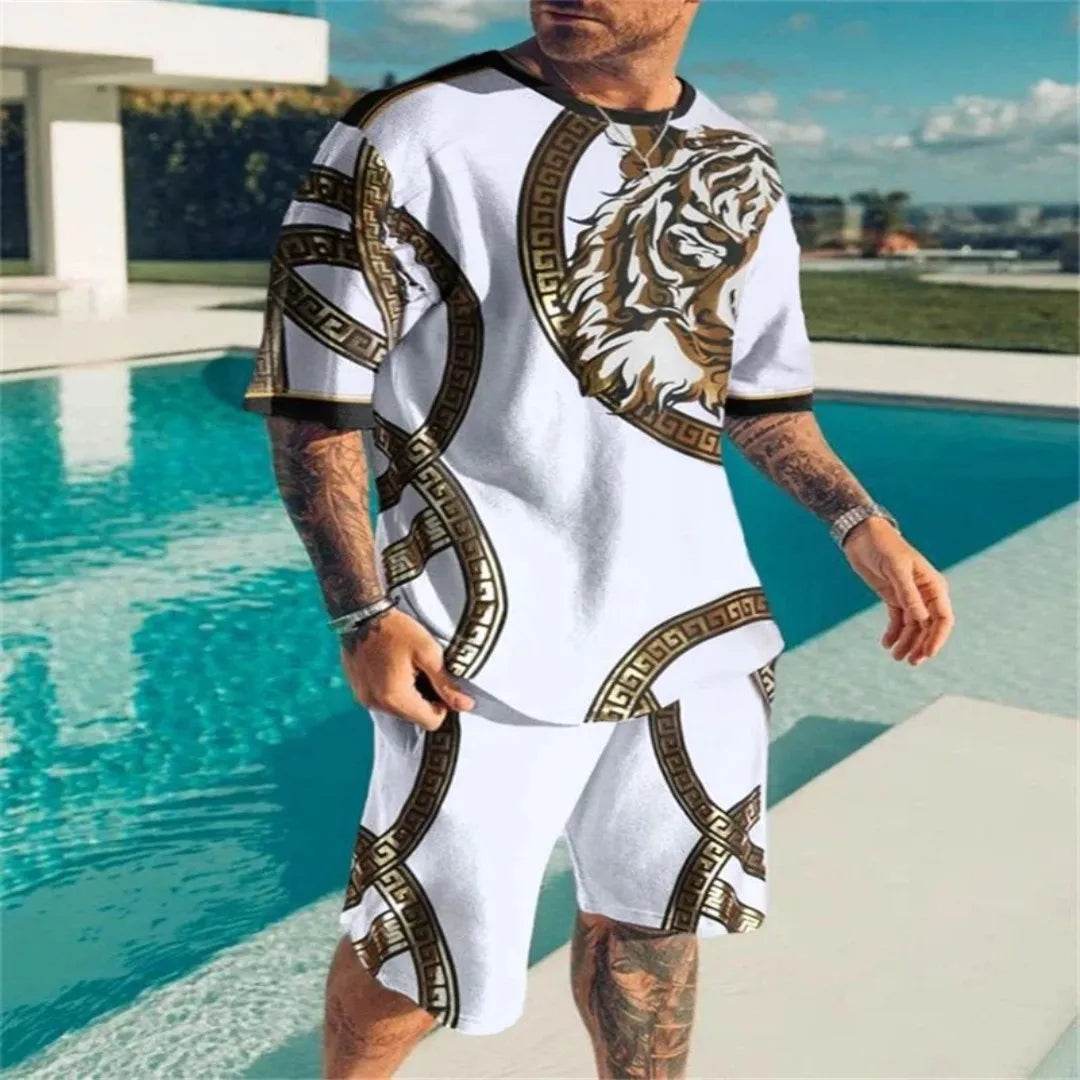 2025 Casual Men's 3D Print Shorts and T-shirts - Summer Fashion - Buy Center