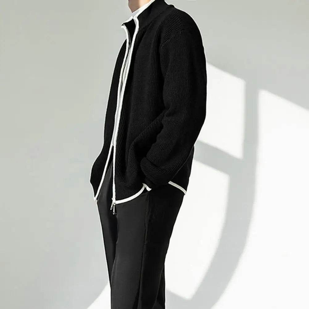 SANWOOD Men's Wool Knit Cardigan Coat - Trendy Three-Color Design - Buy Center