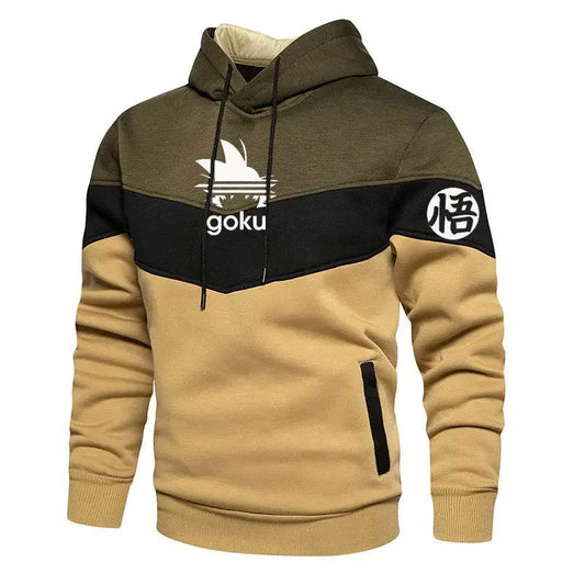 Goku Fleece Sweatshirt - Men's Hip Hop Hooded Pullover for Casual Wear - Buy Center