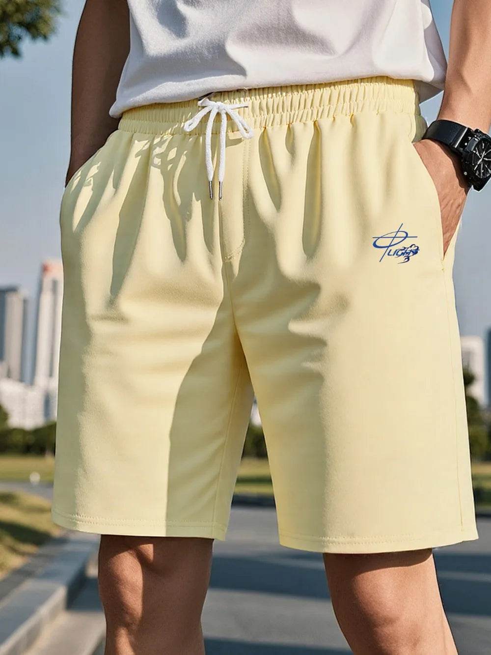 TOQUCL Men's Lightweight Fitness Shorts - Breathable Quick-Dry Casual Style - Buy Center