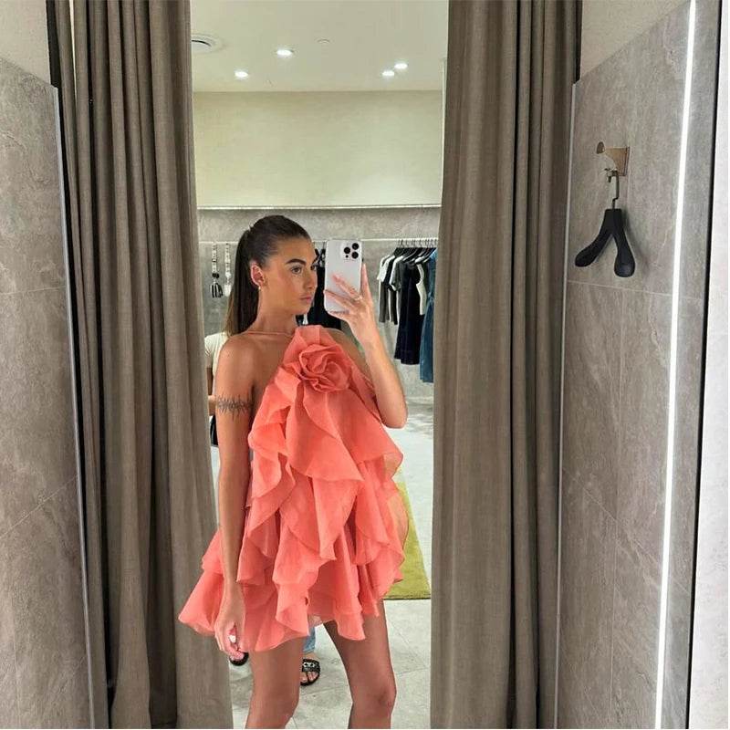 LLYGE Women’s Maxi Dress - Beach Layer Ruffles, Backless Sleeveless Style - Buy Center