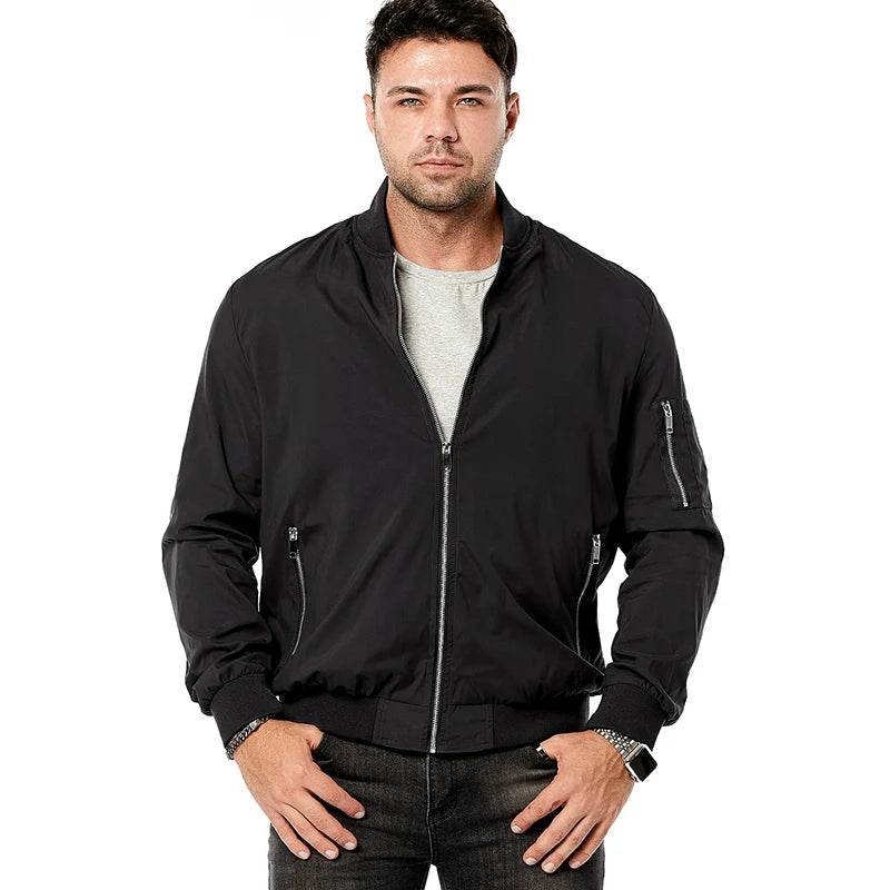 ReFire Gear Men's Lightweight Bomber Jacket - Casual Spring & Autumn Style - Buy Center