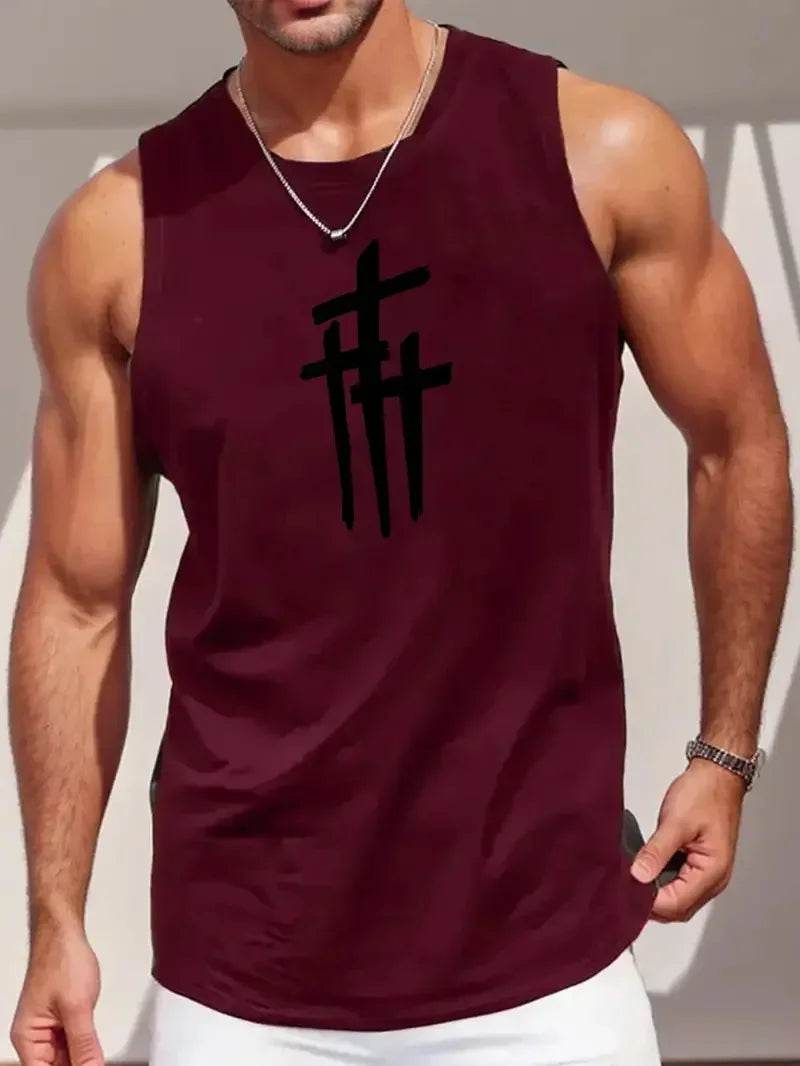 Men's Summer Round Neck Tank Top - Casual Gym Vest, Plus Size Available - Buy Center