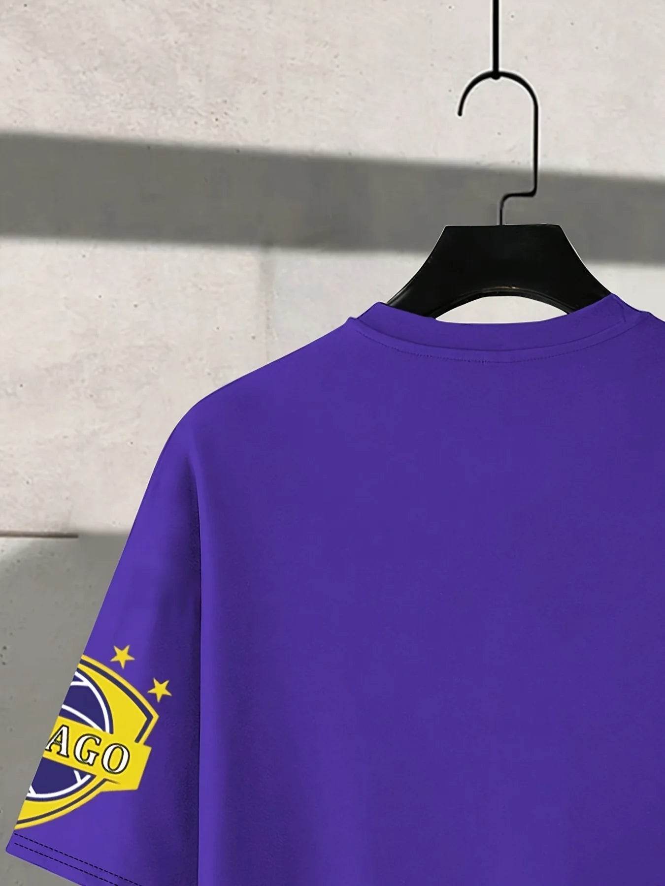 Men's Summer Basketball T-Shirt & Outdoor Sports Suit - Stylish Print - Buy Center