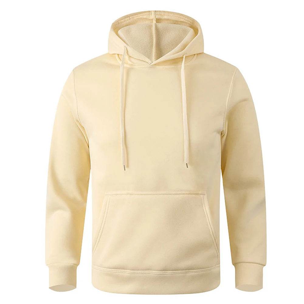 Casual Solid Color Hoodies - Men's & Women's Warm Streetwear Pullover - Buy Center