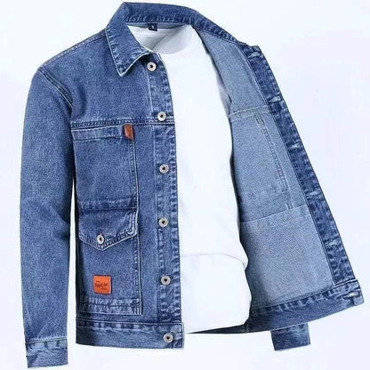 KOLMAKOV Solid Color Denim Jacket - Casual, Comfortable & Loose Fit for Men - Buy Center