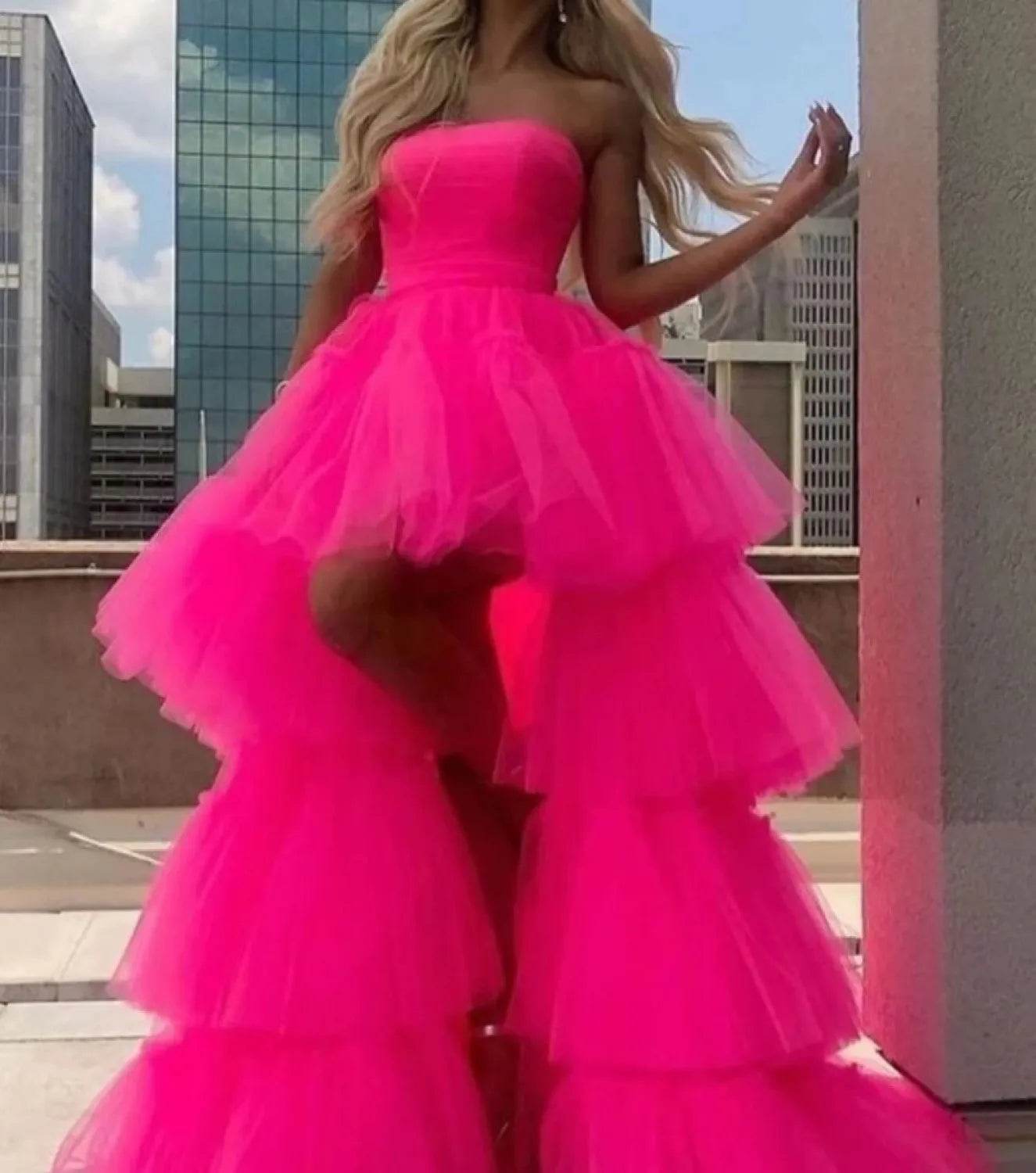 MisShow Women’s High-Low Tulle Petticoat Skirt - Fluffy & Elastic Waist - Buy Center