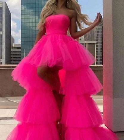 MisShow Women’s High-Low Tulle Petticoat Skirt - Fluffy & Elastic Waist - Buy Center