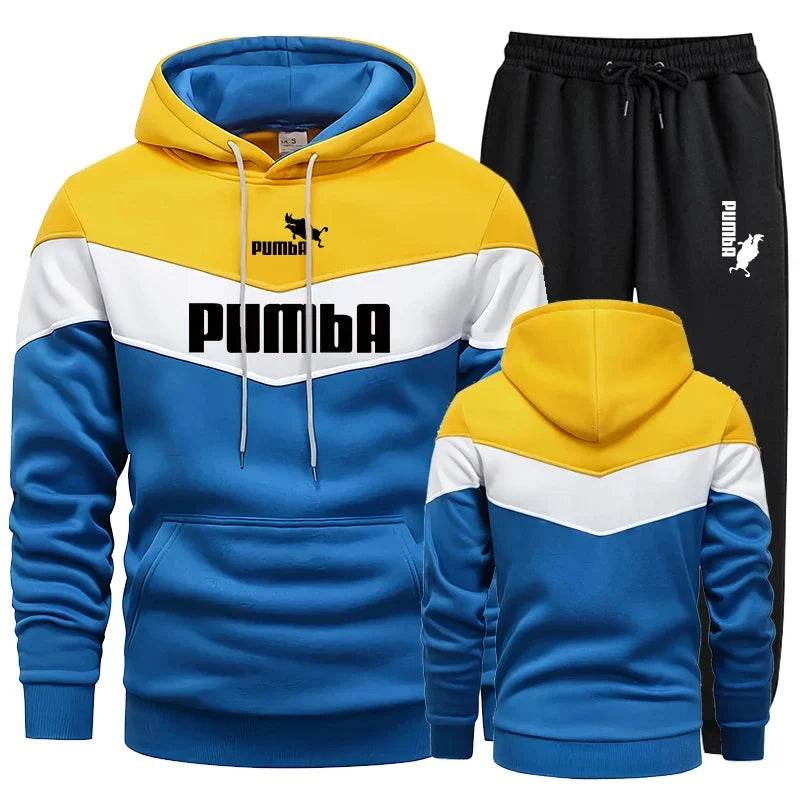 GOYN Casual Mens Tracksuit Set - Cozy Hooded Sweatshirt & Joggers - Buy Center