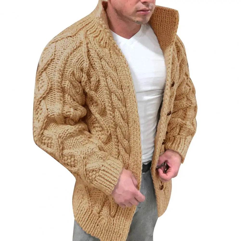 SANWOOD Men's Knitted Cardigan - Warm, Casual & Stylish for Winter - Buy Center