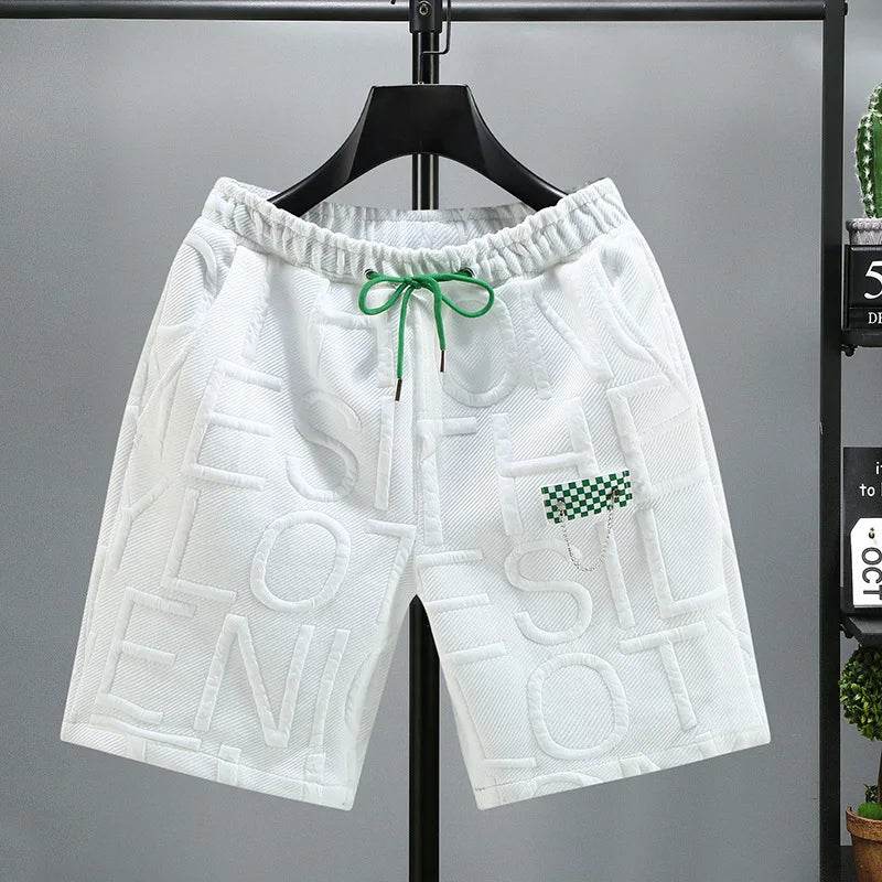 Men's Solid Color Drawstring Shorts - Casual Elastic Waist with Pockets - Buy Center