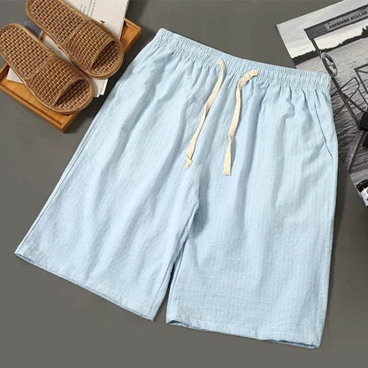 OSMIUM Men's Plus Size Summer Striped Board Shorts - Cotton & Linen - Buy Center