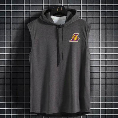 Summer Basketball Hooded Vest - Breathable Quick-Dry Sleeveless Top - Buy Center
