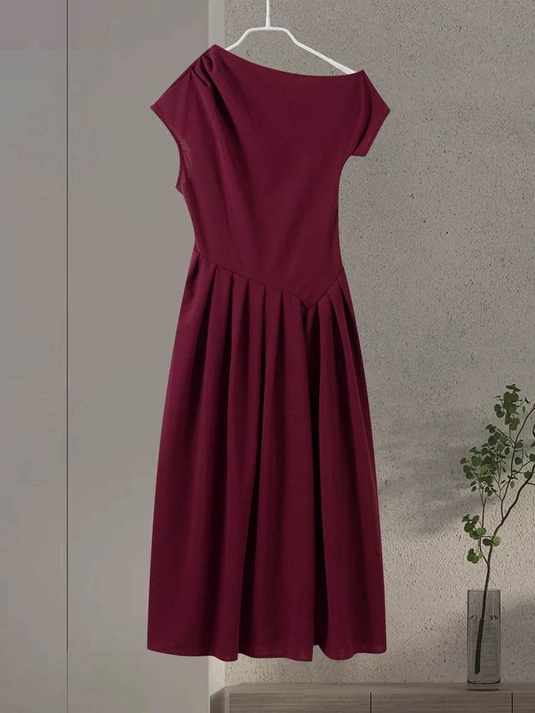 Elegant A-Line Sleeveless Dress for Women - Spring/Summer Style - Buy Center