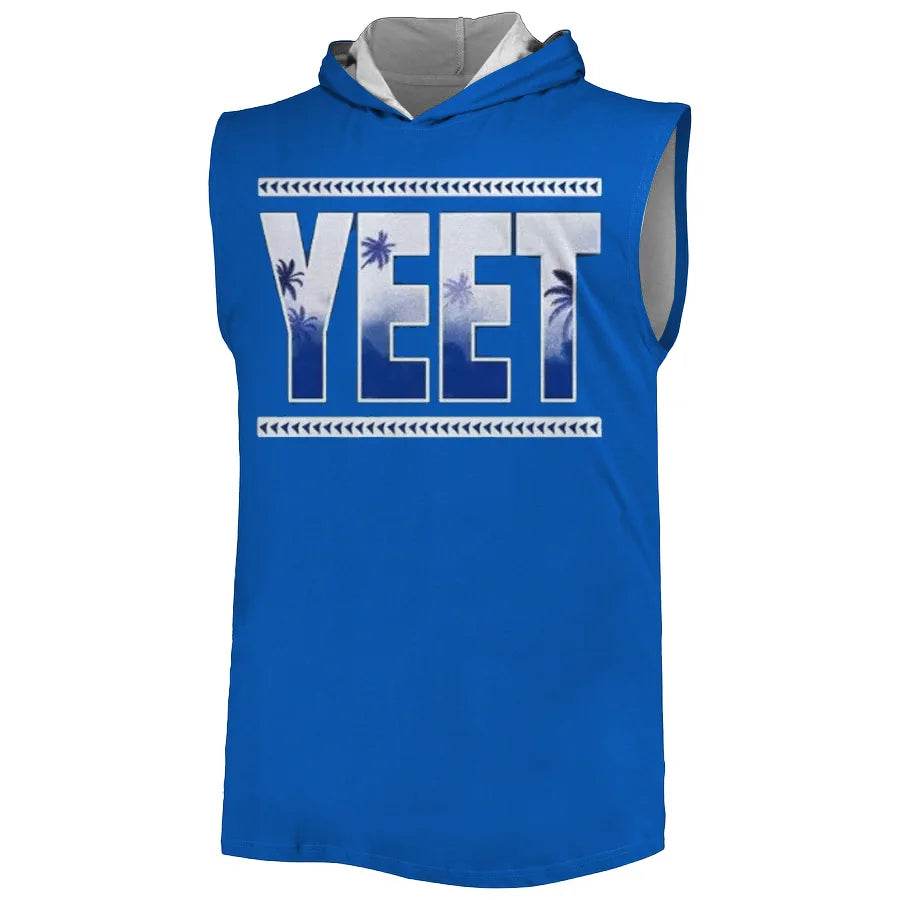 2025 Summer 3D Print Jey Uso Yeet Hooded Vest - Men's Fitness Top - Buy Center