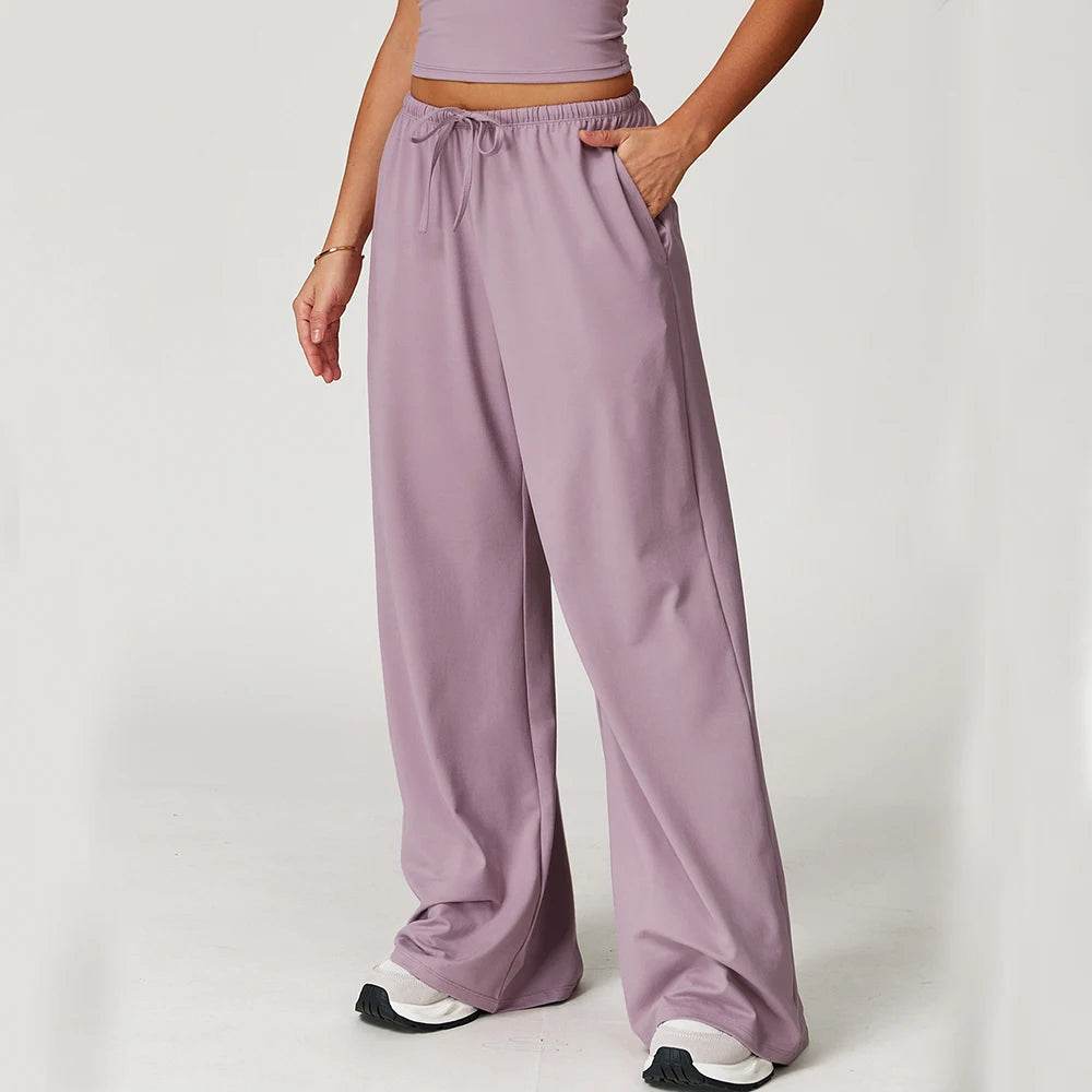 Women's High Waist Flared Leggings - Breathable Wide Leg Yoga Pants - Buy Center