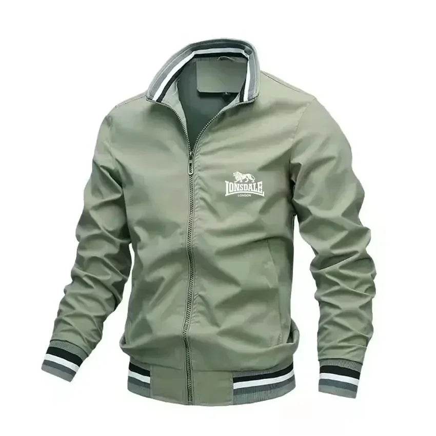 LONSDALE Men's Slim Fit Aviator Jacket - Spring Autumn Casual Fashion - Buy Center