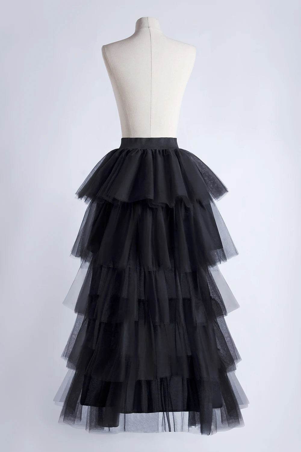 MisShow Women’s High-Low Tulle Petticoat Skirt - Fluffy & Elastic Waist - Buy Center